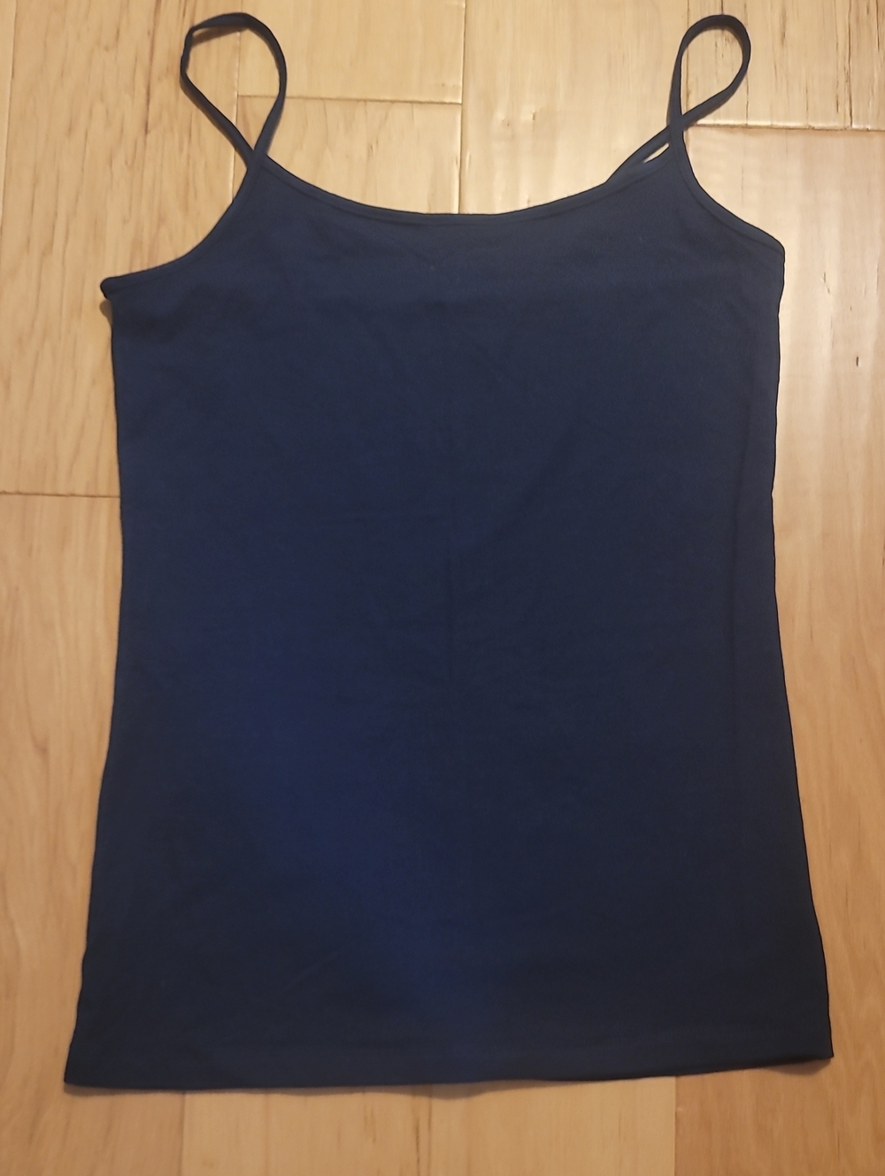 Time and Tru Navy Spaghetti Strap Tank Top